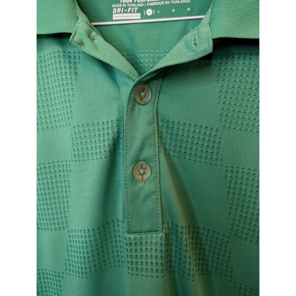 Nike Golf Tour Performance Polo Mint Green Men's Size Large - Picture 3 of 7